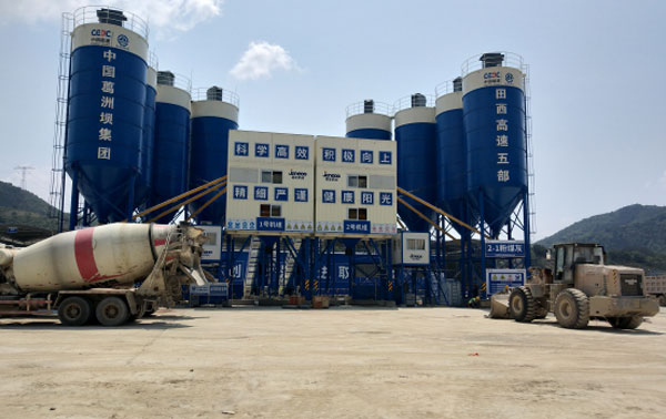 SjHZS120-3B田西高速项目建设应用