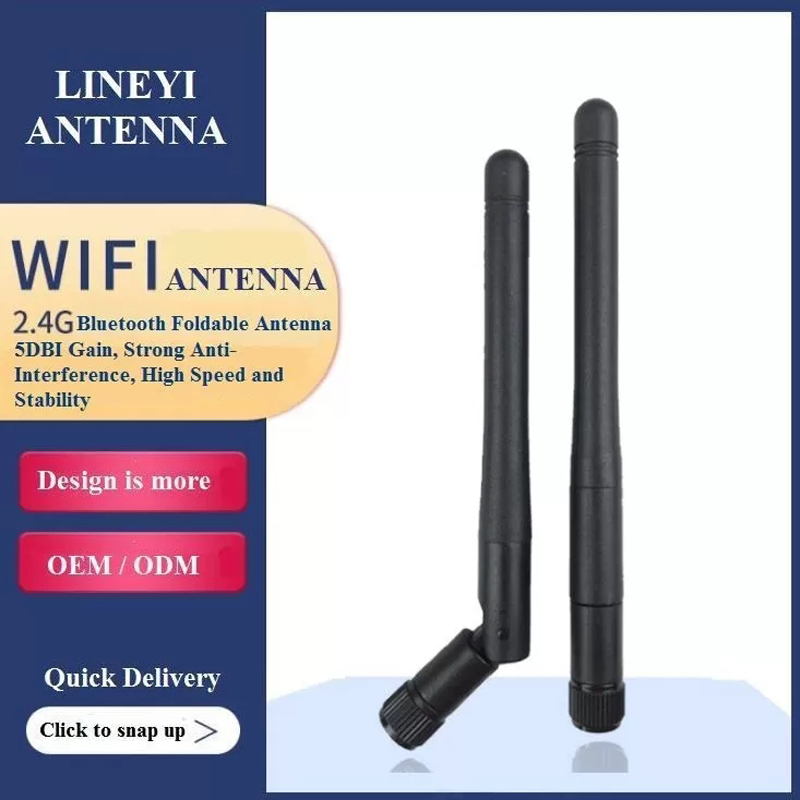 Foldable 2.4G 5dbi Bluetooth High Gain WiFi Antenna