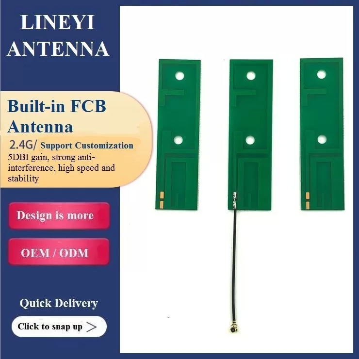 Anti Interference RP SAM 2500MHz PCB Wifi Antenna
