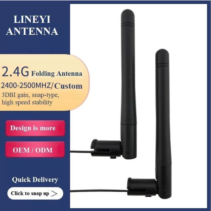 SMA 3dbi Network Set Top Box 2.4G Collapsible Antenna