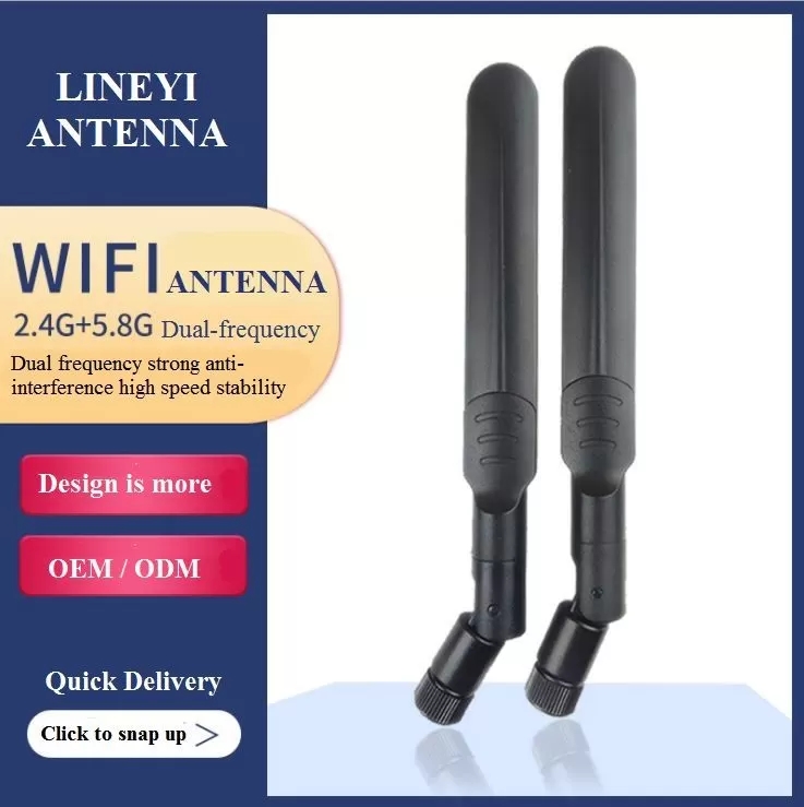 TNC 5.8G High Gain WiFi Antenna , 2.4 Ghz High Gain Omni Antenna