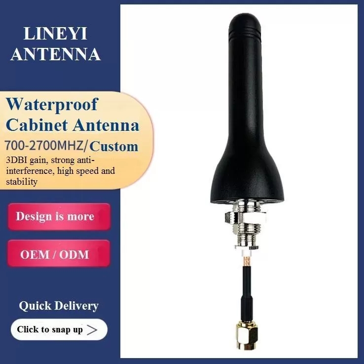 RP SMA DC Ground 3dbi 470MHz 4G Mushroom Antenna
