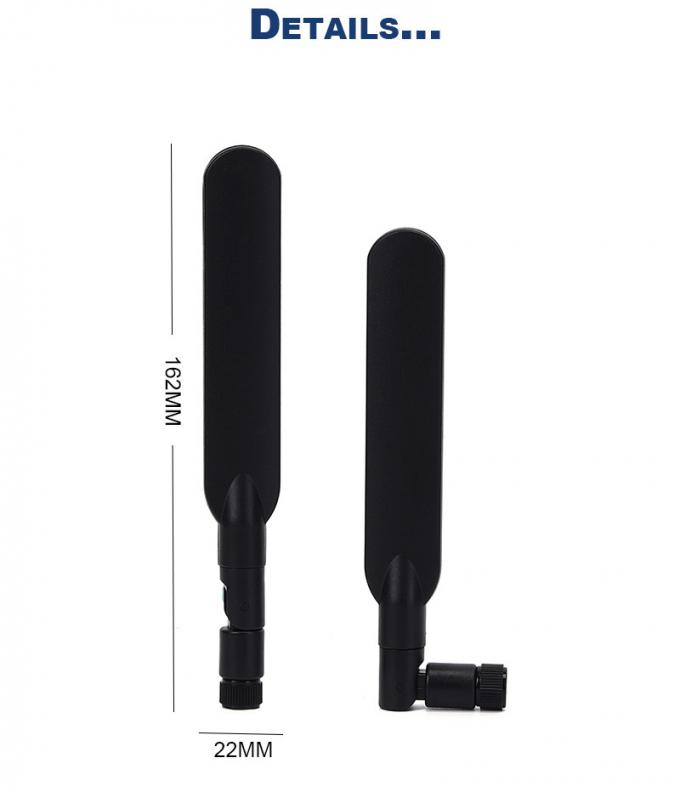 5dBi 4G 5G Rubber Omnidirectional Dual Band WiFi Antenna For Router