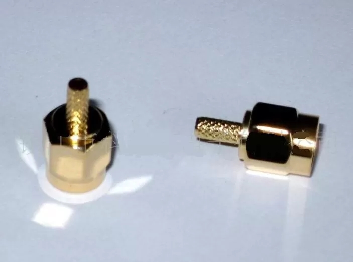 Small Straight Male SMA RF Connectors For Microwave Equipment
