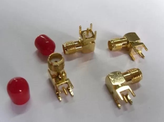 3GHz 90 Degree Four Pin RF SMA Coaxial Connector