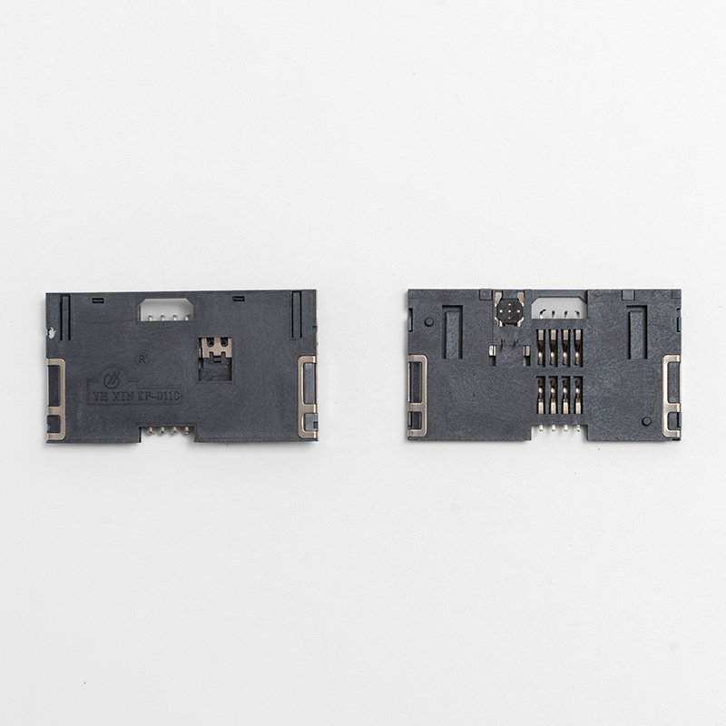 Telephone IC card connector