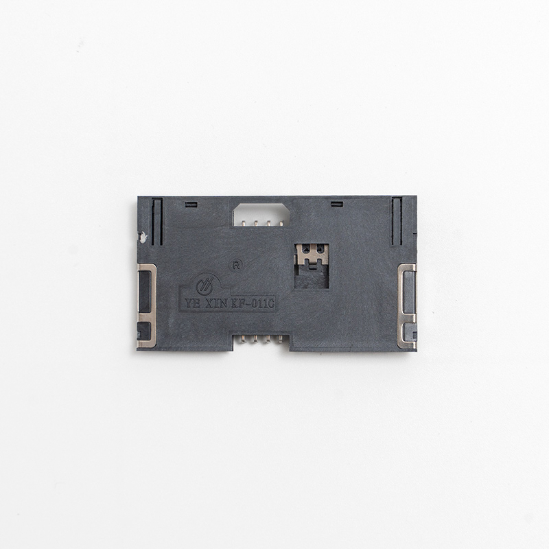Telephone IC card connector