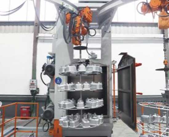 Shot blasting plant
