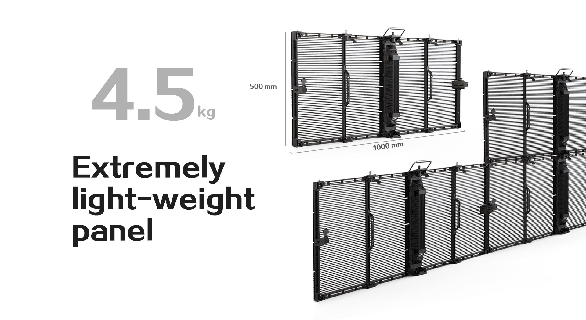 slim,lightweighttransparentledvideodisplays