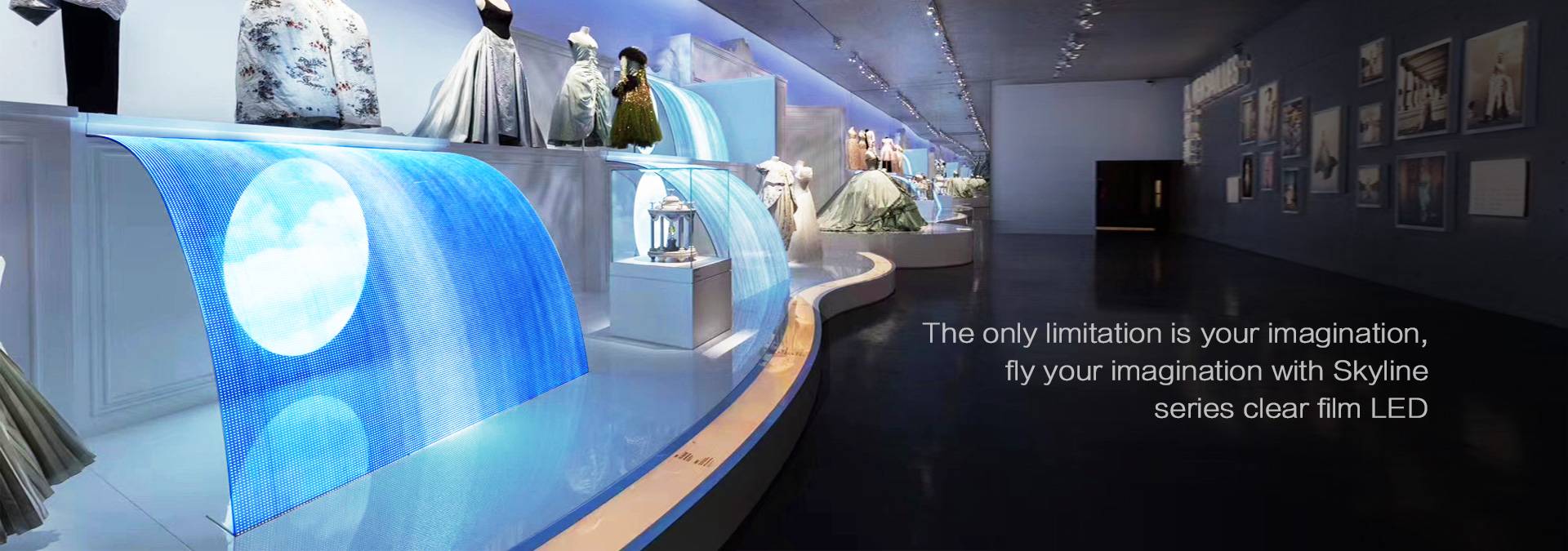 Invisible-10 DIOR Shanghai Flexible film led panel