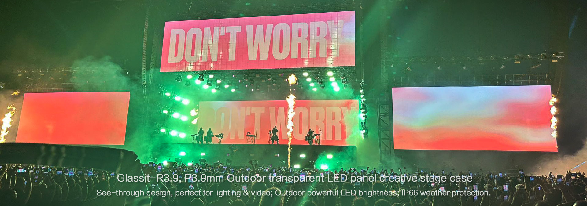 Glassit-3.9 Italy Live show, 3.9mm outdoor rental LED panel