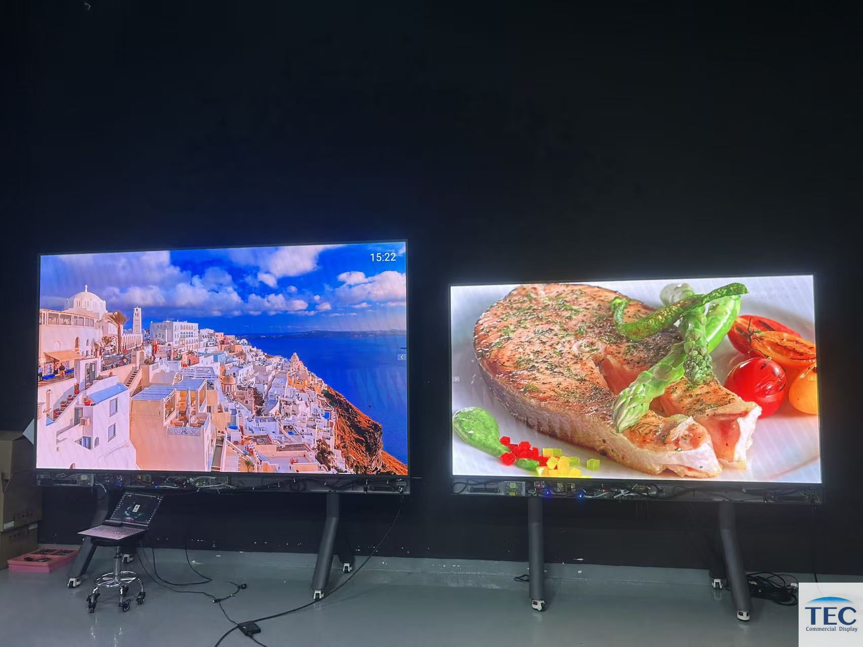 COBit-1.2,Pitch 1.25mm COB Touch LED Totem video wall, all-in-one fine pitch LED screen showcase