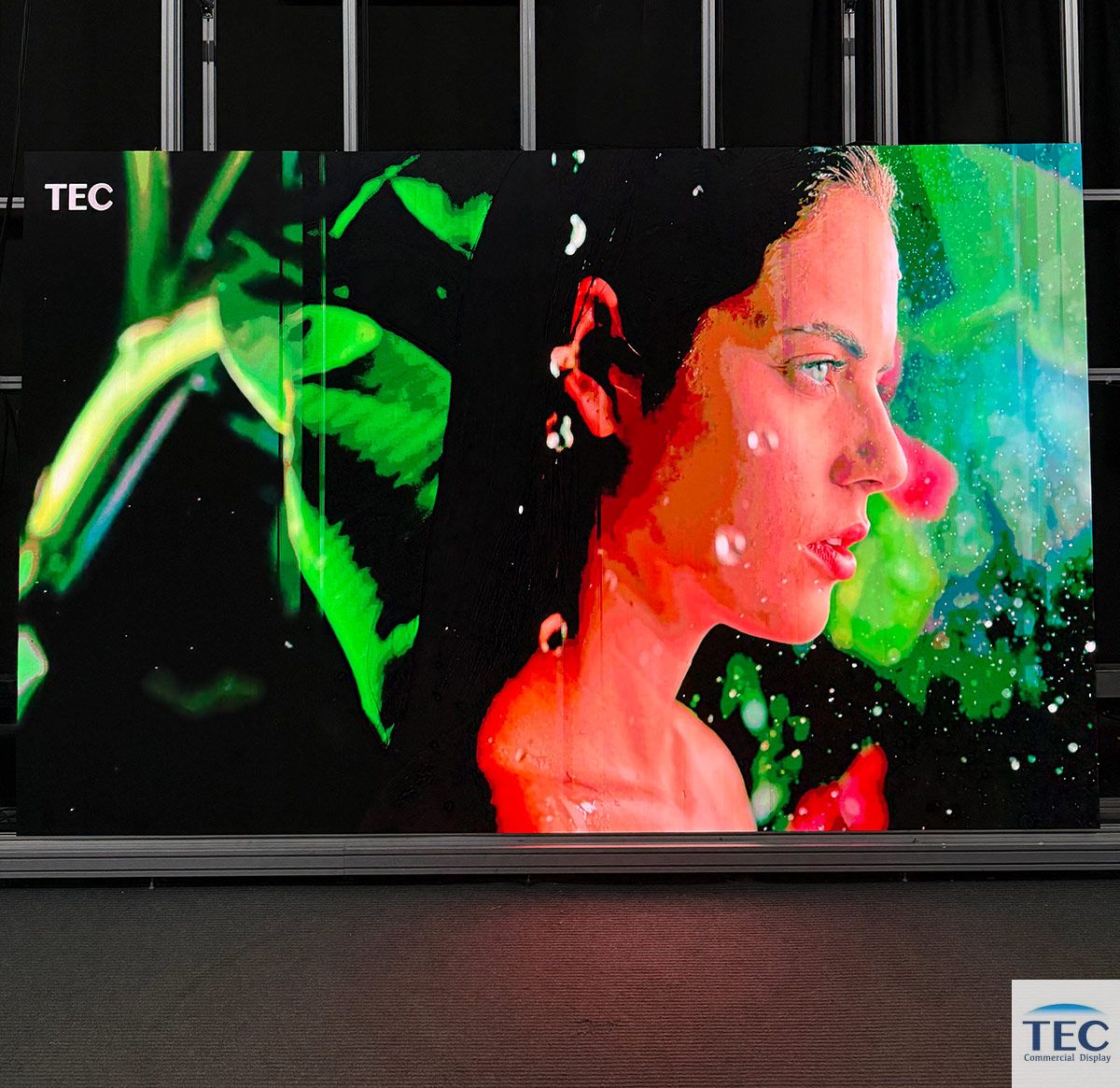 160 inch 2K, 4K LED TV home cinema application, COBit-1.2, 1.2mm multiple cabinet size fine pitch LED video wall