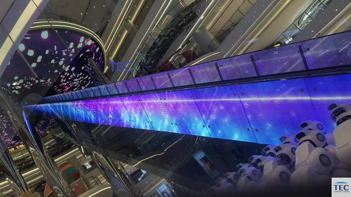 Elevator glass LED video solution