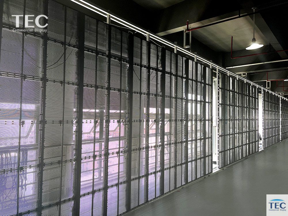 Glassit-3.9 outdoor transparent led screen video wall