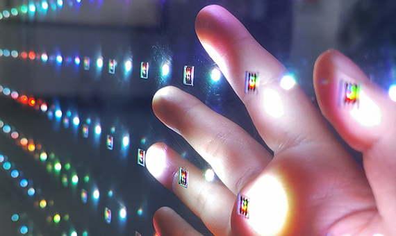 Close view invisible-30 clear LED film