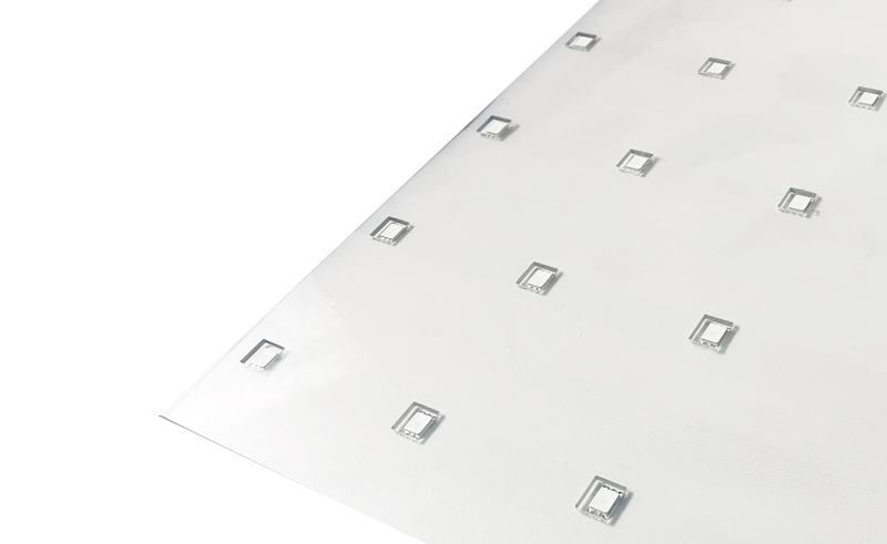 Invisible-60, P62mm Transparent Film Glass Adhesive LED Window Glass Video Wall