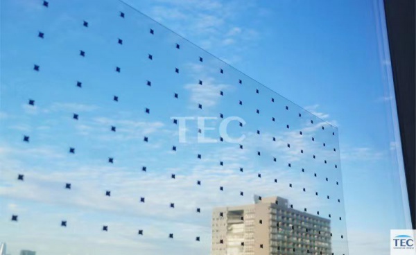 Invisible-60, P62mm Transparent Film Glass Adhesive LED Window Glass Video Wall