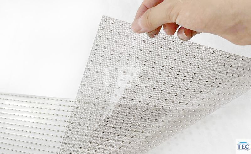Paperit-10, P10mm Flexible film LED video displays, window glass video media solutions