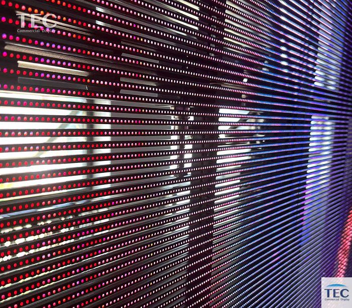Glassit-3.9, Building Facade Media Solution, 3.9mm HD Outdoor Transparent LED Video Wall Screen