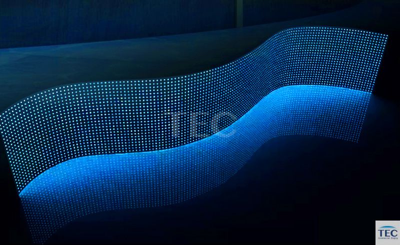 Invisible-8, P8mm Clear Film LED Window Glass Screen, Building Glass Facade Video Solutions