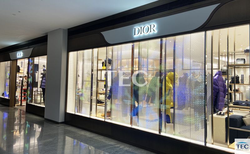 Invisible-30, P30mm High Transparency Glass Adhesive Film LED Video Wall, window glass LED solutions