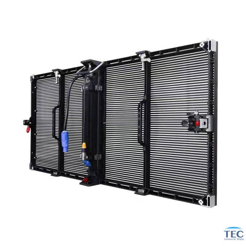 P3.9/7.8mm Outdoor transparent LED display for stage, concert, live show rental video wall