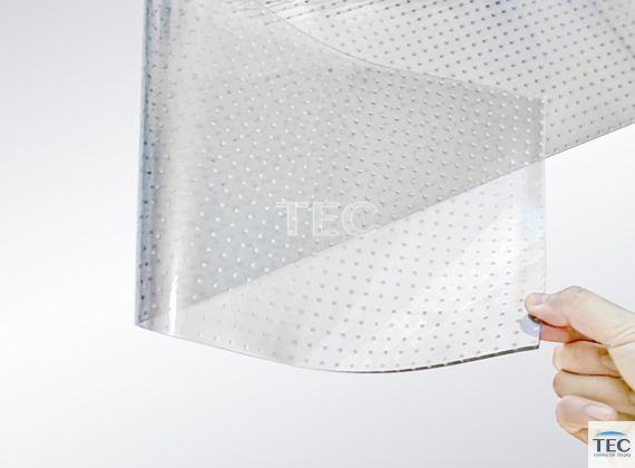 Invisible-6, P6mm High Definition clear glass sticky film LED video panel, transparent PCB film LED display