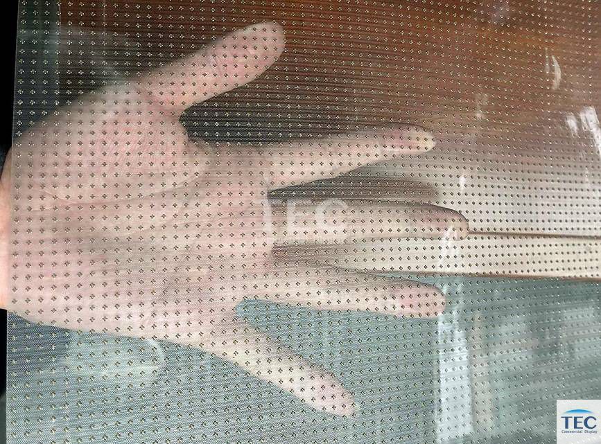 Invisible-3.9, P3.9/7.8mm Crystal Transparent Glass Adhesive Film LED Display, See-through window LED video solutions
