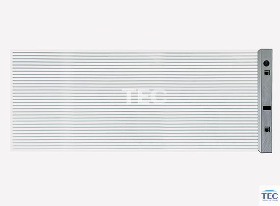Skyline-4, P4/8mm Slim Transparent Film LED Video Glass Wall, see-through buiding glass facade video solutions