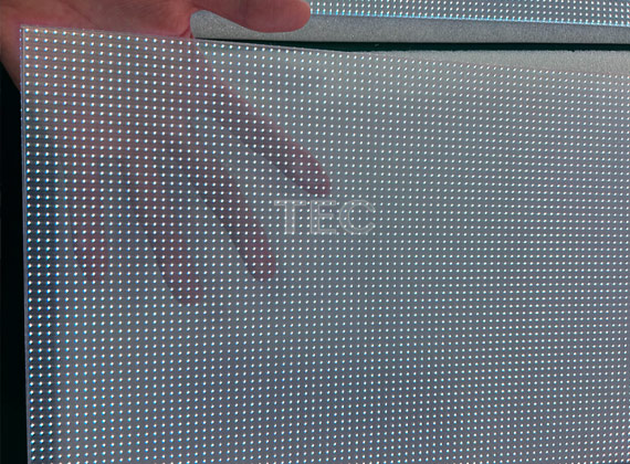 Invisible-3.9, P3.9mm Fine Pitch Self-adhesive Film LED Panel, Window glass see-through LED video solutions