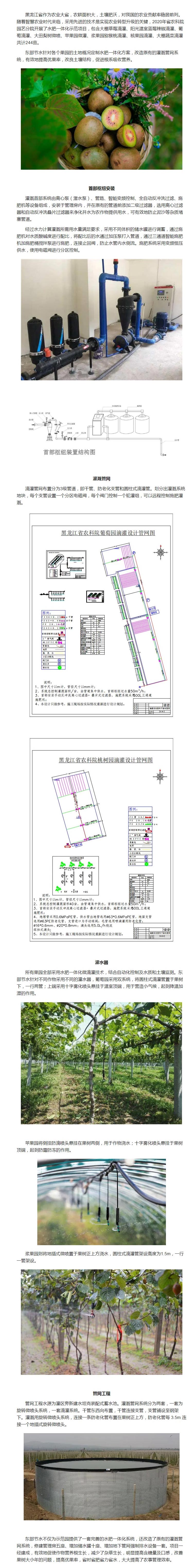 项目回顾|黑龙江省农科院园艺分院水肥一体化示范项目