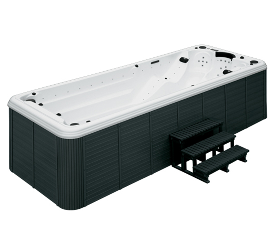 SR870 5-Person Swim Spa 5.8M with 8 Swim Jets 26 Stainless Steel Jets 5xPumps 3KW Heater