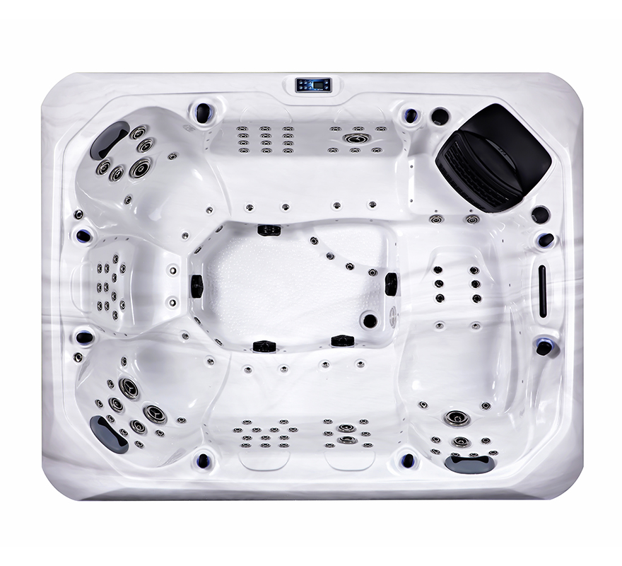 Luxurious Outdoor Hot Tub SR832A with 7 Seats and 1 Lounger