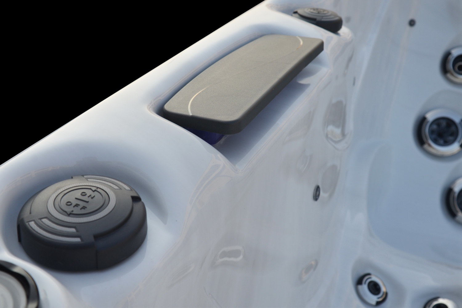 SR8104B 2-4 Person Luxury Square Spa with 51 Jets 2x2.0HP Pumps and Balboa Control System