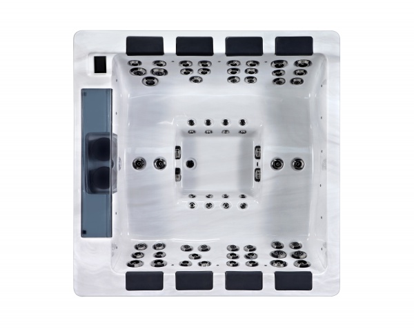 Premium Spa SR8118B with Stainless Steel Jets Body Insulation UV Light and ABS Base for Home Garden