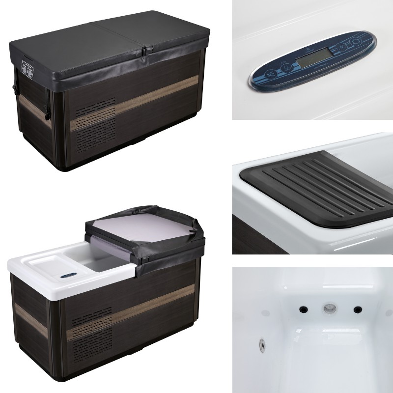 Sunrans Arylic Water Chiller Cold Plunge Ice Bath Tub With Cooling System Therapy Recovery Tub