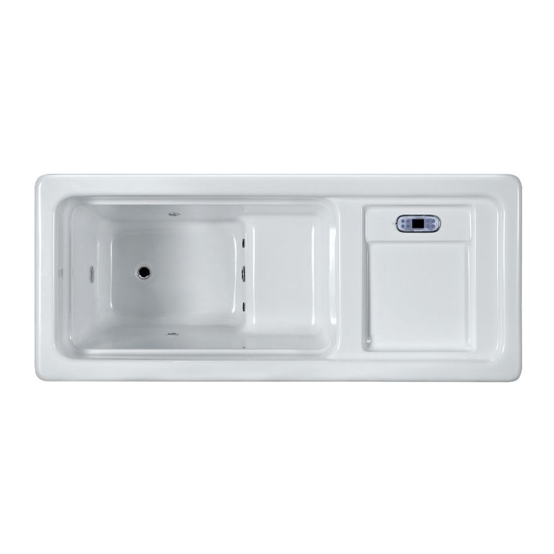 Sunrans Arylic Outdoor Cold Plunge Tub With Water Chiller Ice Bath 1 Person Cold Plunge Tub For Ice Therapy Recovery Tub