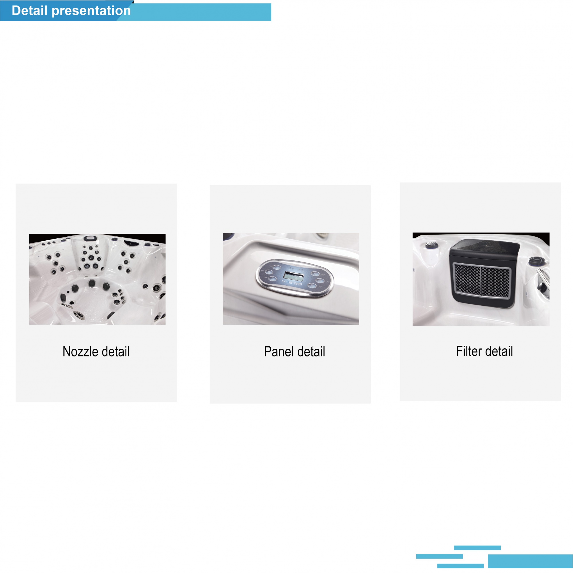 Luxury Hot Tub Pool Sexy Massage Spas Bathtubs For Sale Outdoor Hydrotherapy Tub Plug And Play Balboa Hottub For Backyard SR8172