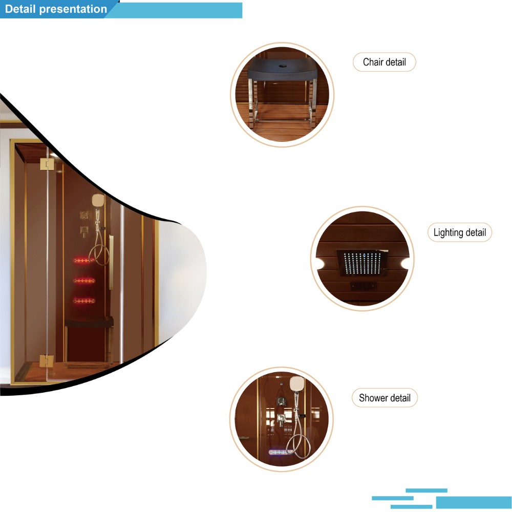 Luxury Shower Cabin with 8mm Tempered Glass and Advanced Bath System – Model SR1A012