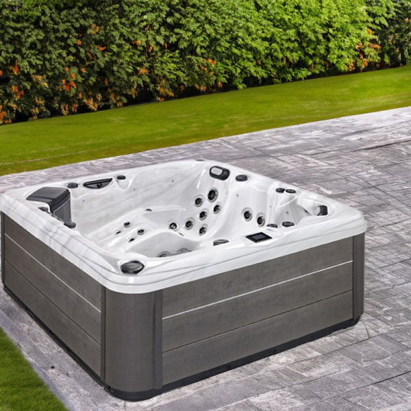 Chinese Hot Tub Manufacturers 6 Person Out Door Hot Tub With 63pcs Jets Luxury American Arylic Balboa Hot Tub For Backyard SR8175