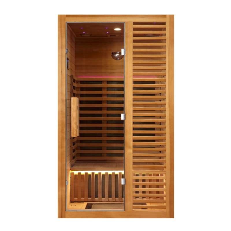Infrared Sauna Room with Canadian Hemlock Wood and Android Control System – Model SR1112