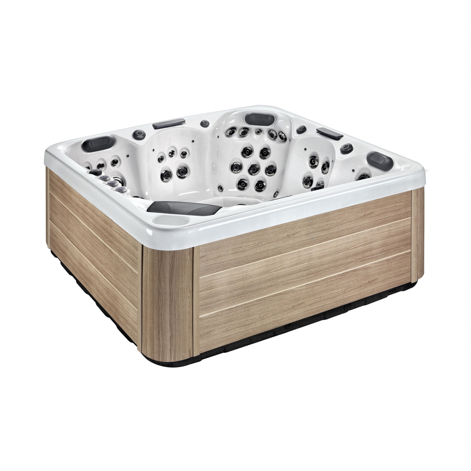 Luxurious SR8112B Outdoor Hot Tub with Waterfall and Fountain Features