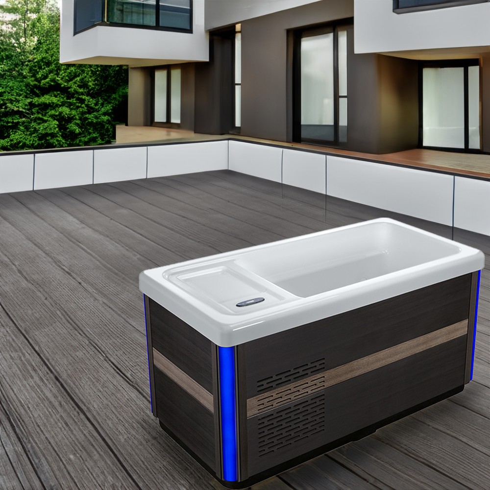 Sunrans Arylic Water Chiller Cold Plunge Ice Bath Tub With Cooling System Therapy Recovery Tub