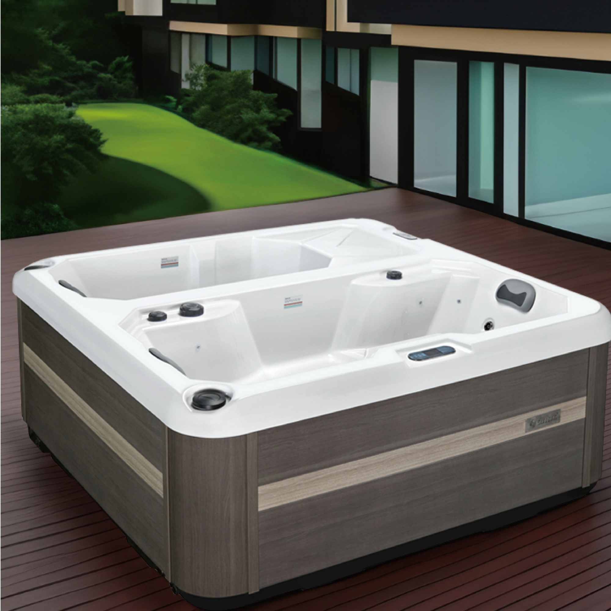 Dual-Zone Cold and Hot Tub with 3 Seats （SR-BT1004）