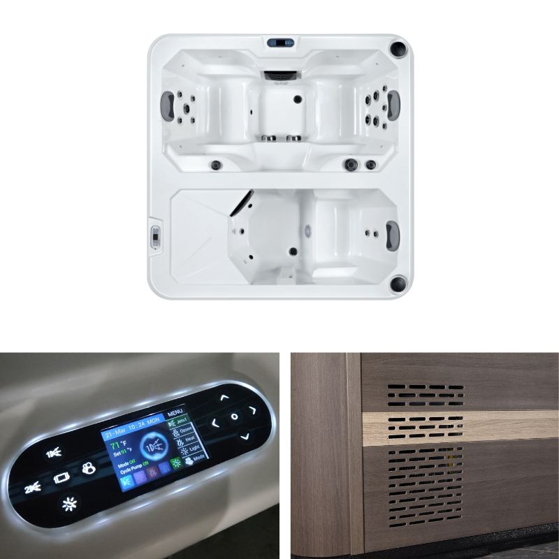 Dual-Zone Cold and Hot Tub with 3 Seats （SR-BT1004）