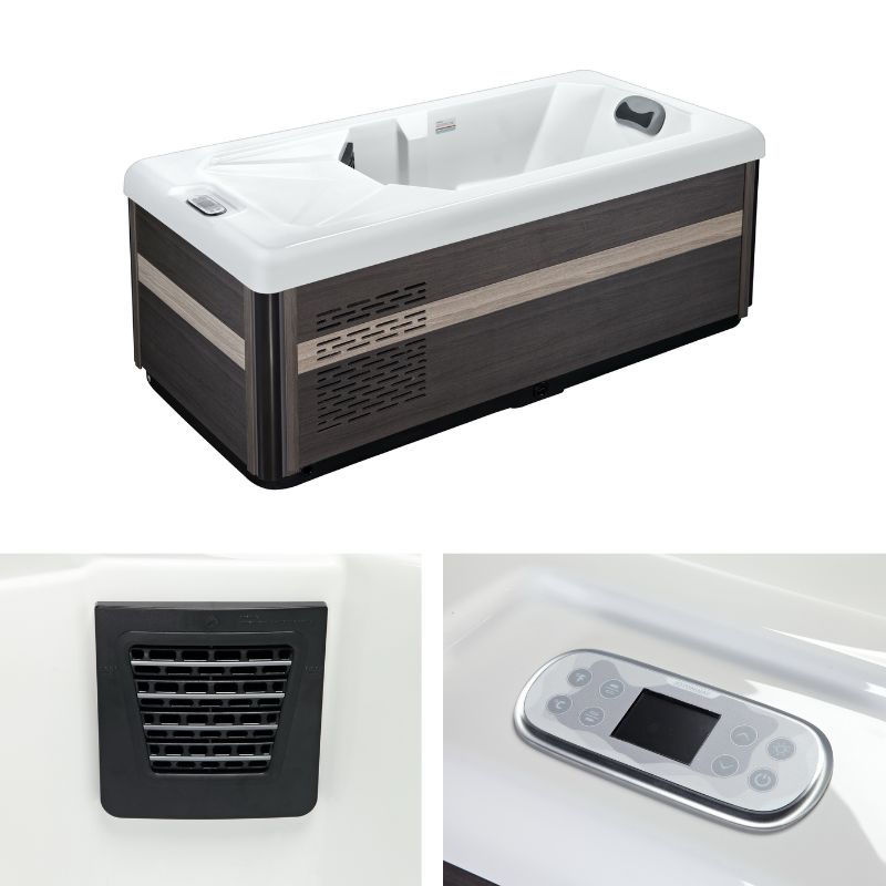 Cold Plunge Tub SR-BT1005 with 1 Seat, Advanced Filtration, and LED Lighting