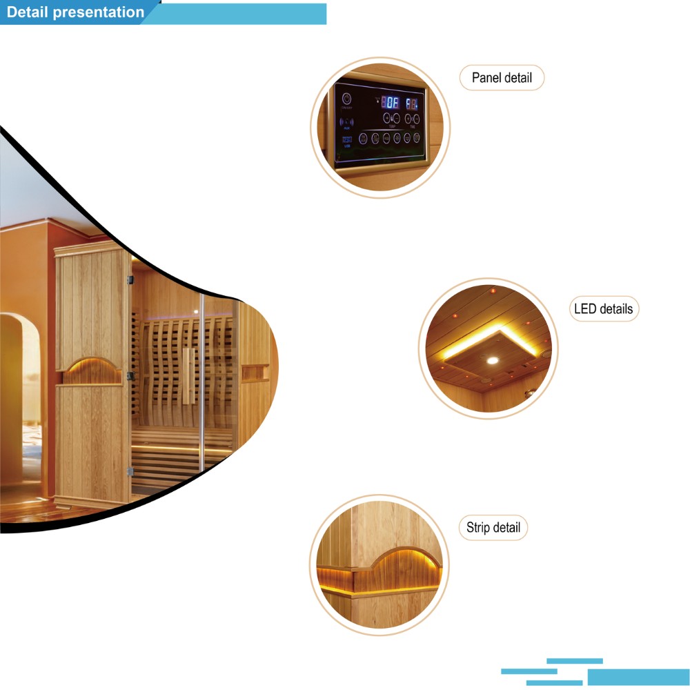 SR1116 Infrared Sauna Room - Premium Canadian Hemlock, Advanced Android Control System