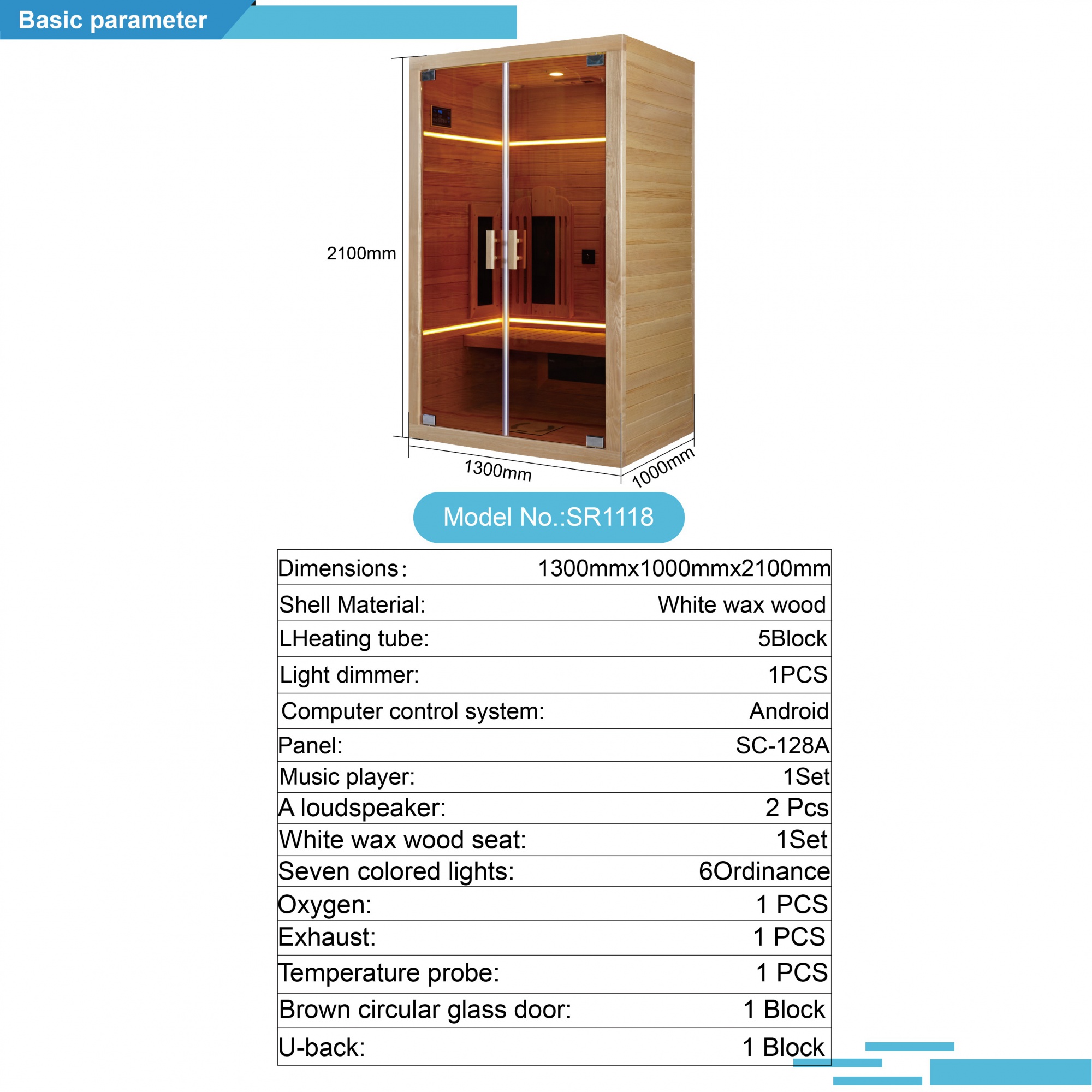 SR1118 Wooden Infrared Sauna 2 Person Mini Wooden Backyard High Tech Health Infrared Sauna With Computer Control Panel