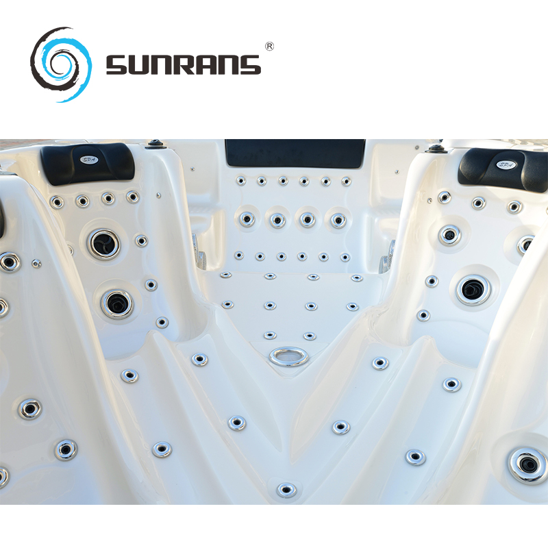 Sunrans 8M Acrylic Dual Zone Swim Spa Hot Tub Combo SR859